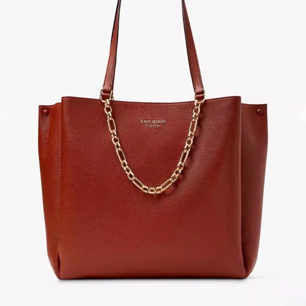 ISO Brown Kate Spade New York Carlyle Large Tote - Pebbled Leather